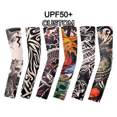 Customizable Printed Logo Seamless Ice Silk Sun Protection Sleeves Outdoor