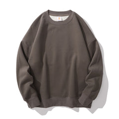 High Quality 430Gsm Cotton Drop Shoulder Men's Sweatshirt Fleece Crewneck