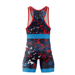 Men's Custom Printed High Quality Lightweight Stretchable Wrestling Singlet