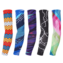 Customizable Printed Logo Seamless Ice Silk Sun Protection Sleeves Outdoor