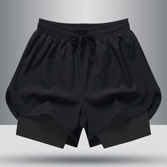 High Quality Quick Dry Yoga Fitness Nylon Shorts Men Athletic Shorts with Compression