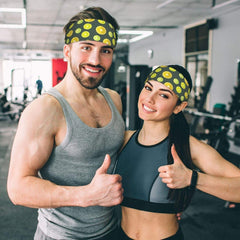 Yoga Sweatband Unisex Fitness Headband Elastic Headscarf Ethnic Style Hair Accessories