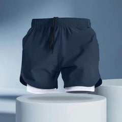 High Quality Quick Dry Yoga Fitness Nylon Shorts Men Athletic Shorts with Compression