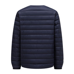 Men's Plus Size Short Lightweight Down Jacket Winter White Duck Down