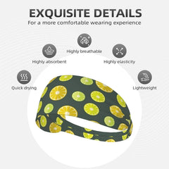 Yoga Sweatband Unisex Fitness Headband Elastic Headscarf Ethnic Style Hair Accessories