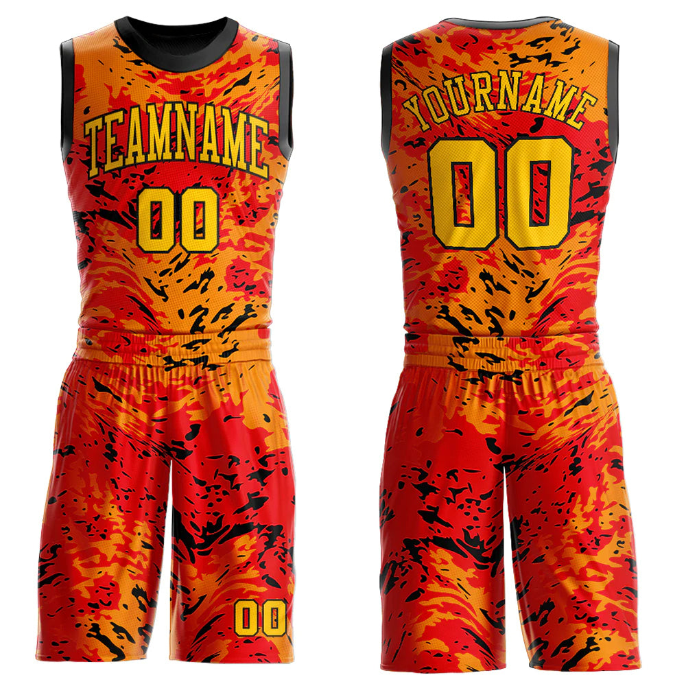 Sublimation Basketball Uniform Set Sleeveless Polyester Made Breathable