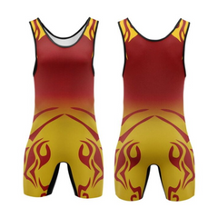 New Design Hot Sale 2026 Printed Sublimation Spandex/Polyester Wrestling Singlet