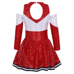 2026 New Design Custom Printed Digital Print Cheerleading Uniform Spandex/Polyester
