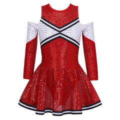 2026 New Design Custom Printed Digital Print Cheerleading Uniform Spandex/Polyester