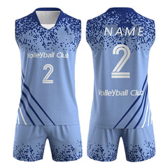 New Customized Sublimation Printed Volleyball Uniforms for Adults with Plus Size