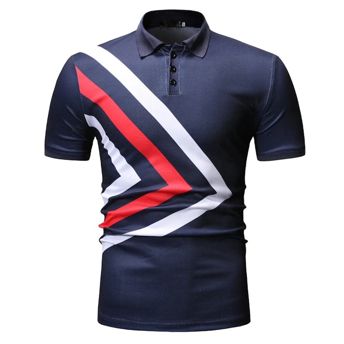 Men's Custom Short Sleeve Sports Performance Polo T Shirt