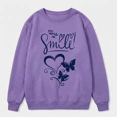 Printed Technics Women's Sweatshirt Hot Selling Solid Color Oversized Sweatshirt