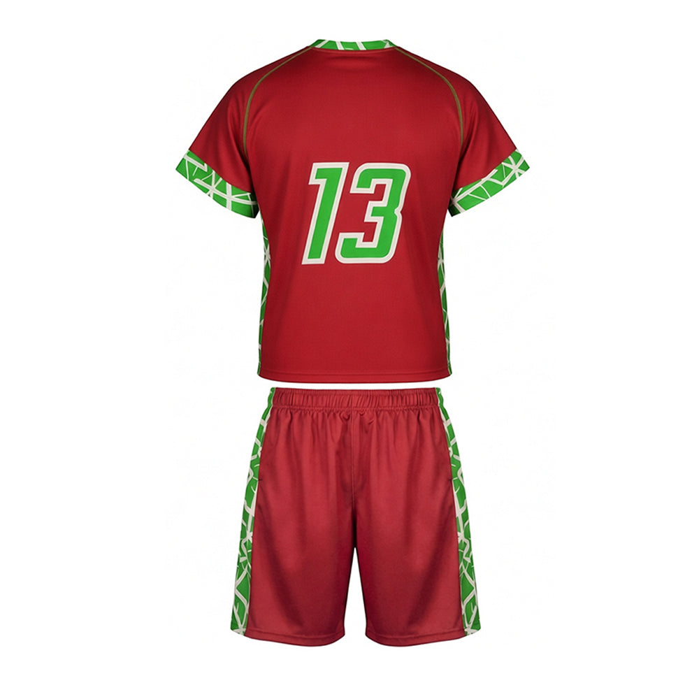 100% Polyester Material Lightweight Breathable Short Lacrosse Uniforms