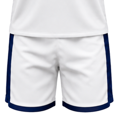 Navy Blue White Volleyball Uniform Sleeveless Sublimated Professional Team Wear