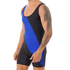 Men's Custom Full Sublimation Spandex Polyester Printing Stretch Wrestling Singlet