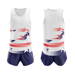 Track and Field Uniforms Sublimated One Piece Suits Regular Fit Lightweight Breathable