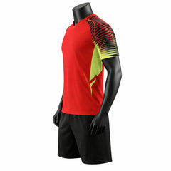 Striped Volleyball Shirt And Shorts Set Team Uniform Sublimation Active-wear