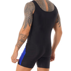 Men's Custom Full Sublimation Spandex Polyester Printing Stretch Wrestling Singlet