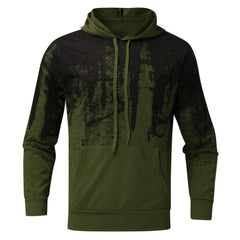 Men's Hooded Tracksuit Set Sublimation Print Casual Sweatshirt Polyester