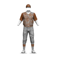 Sublimation Club Suit High Quality Men Short Sleeve Sportswear Baseball Uniform