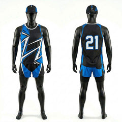 Compression Track Uniform Ultra Stretch Race Wear Printed Design Track & Field Outfit