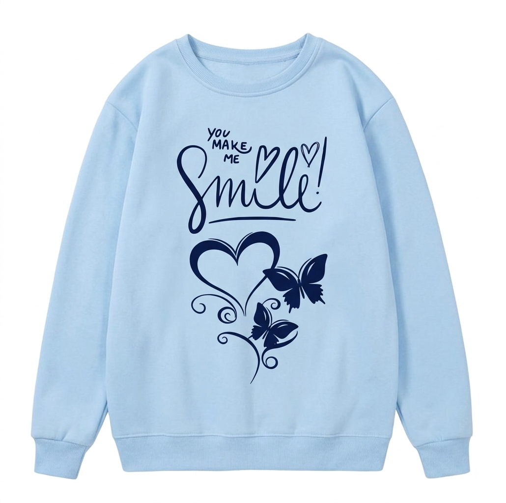 Printed Technics Women's Sweatshirt Hot Selling Solid Color Oversized Sweatshirt
