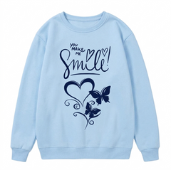 Printed Technics Women's Sweatshirt Hot Selling Solid Color Oversized Sweatshirt