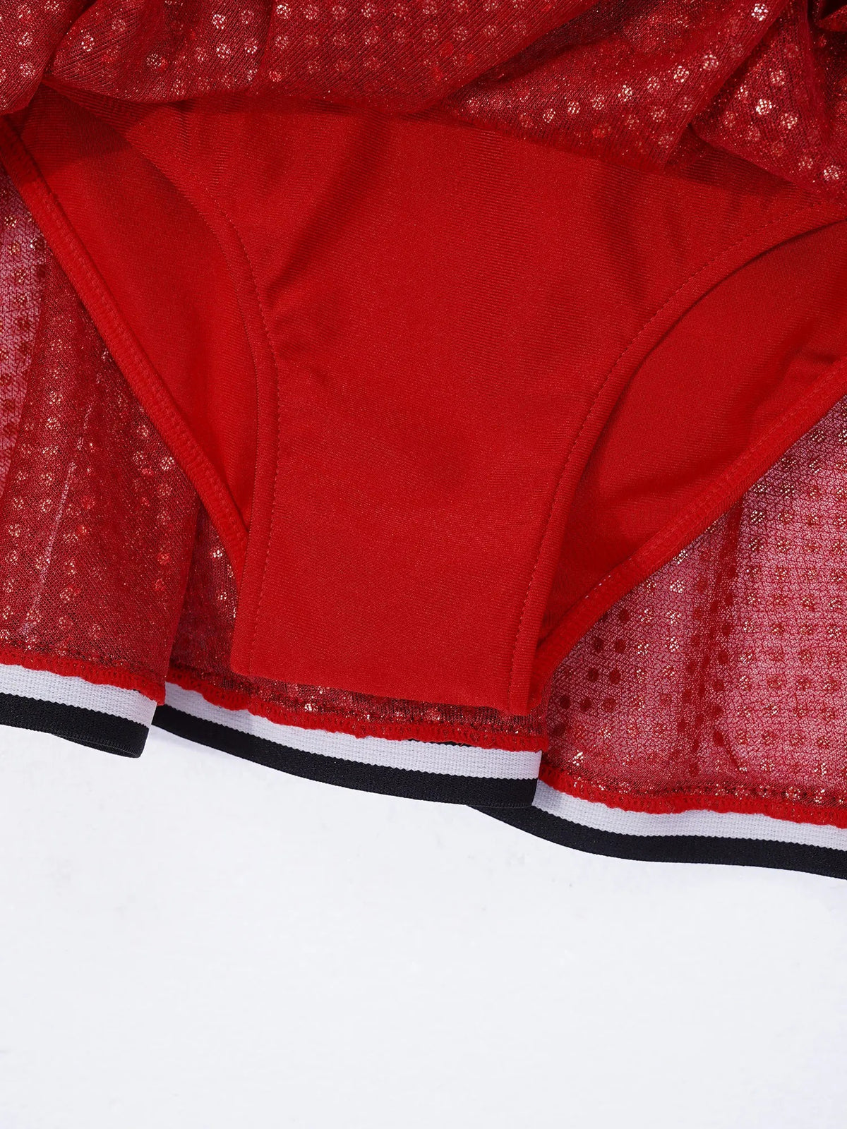 2026 New Design Custom Printed Digital Print Cheerleading Uniform Spandex/Polyester