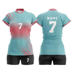 Customized Adult Volleyball Uniform Sets with Different Designs 100% Polyester
