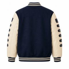 Street Style Printed Breathable Woven Stand Collar Winter Women Varsity Jacket