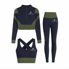 Women's Sportswear Fitness Gym Wear Women High Waist Seamless Yoga Sets