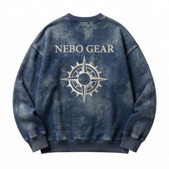 Crewneck Knitted Polyester/Cotton Streetwear Sweatshirts