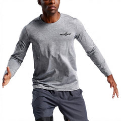 Autumn Adult Men's Joggers Soccer Acid Wash Training Long Sleeve T-Shirt