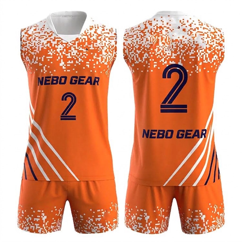 New Customized Sublimation Printed Volleyball Uniforms for Adults with Plus Size