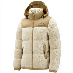 2026 Cross-border Men's Velvet-Lined Winter Puffer Jacket