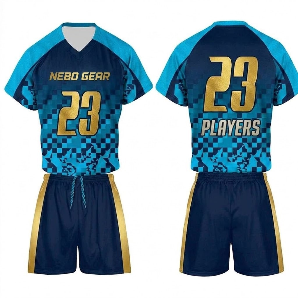 High Quality 100% Polyester Eco-Friendly Lacrosse Uniform Adult Men's