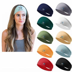 Polyester Yoga Sports Headband Sweat Wicking Quick Dry Anti Slip