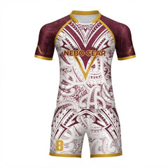 New Men's Rugby League Uniform Sets 100% Polyester Full Sublimation Print