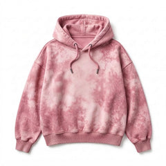 2026 New Arrival Men Clothing Oversize Tie Dye Hoodies Plus sized Solid color